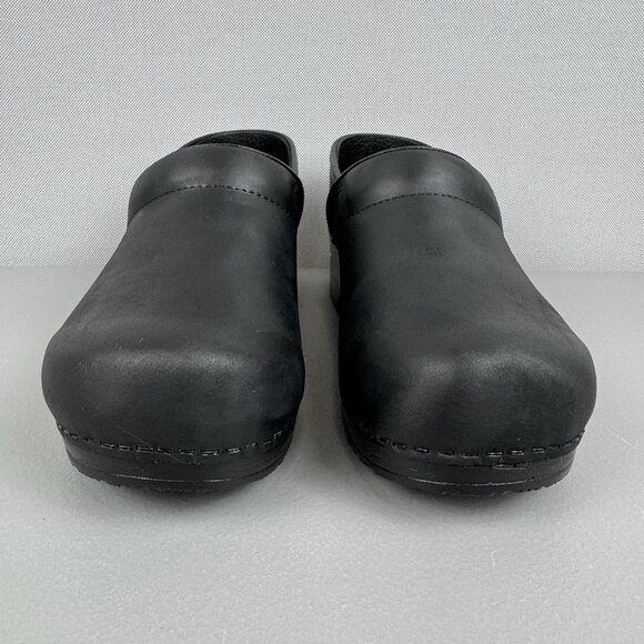 Dansko Professional Clogs Shoes Leather Slip On Black Oiled Womens 42 US 11.5/12 - Picture 2 of 10
